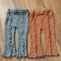 MY LITTLE WONDER ストライプフレアパンツ 2点セット