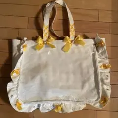 ザッカマート A3フリルデザイン痛バッグ用トートバッグWhite Limited