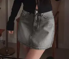 SHEIN DAZY ウォッシュ加工デニムスカート