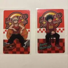 僕のヒーローアカデミア 爆豪勝己 緑谷出久 カード 2点セット