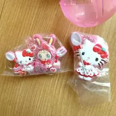 メゾピアノ×ハローキティ カプセルラバーマスコット　2個セット