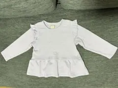 フリルが可愛い♡長袖カットソー100cm♡パープル色♡