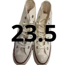 コンバース スニーカー 23.5 白 ベージュ ハイカット