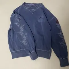 TED COMPANY TEDMAN 90s スウェット フェード ネイビー Lのサムネイル