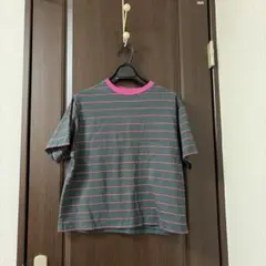 CITEN ボーダー Tシャツ 半袖 ピンク グリーンのサムネイル