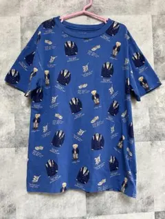 ラルフローレン POLO ポロベア 半袖 Tシャツ 総柄 キッズ　140 ブルー