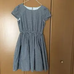 アースミュージックアンドエコロジーギンガムチェック ワンピース