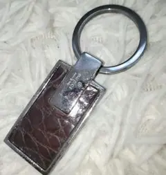 ⭐良品⭐GUCCI キーホルダー クロコ型押し ダークブラウン チャームのサムネイル