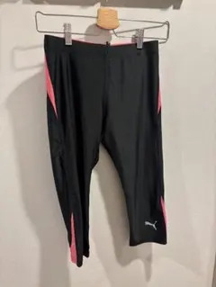 PUMA フィットネスパンツ 黒/ピンク