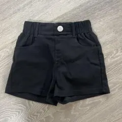 ほぼ未使用！しまむら 子ども用 ショートパンツ 黒 120cm
