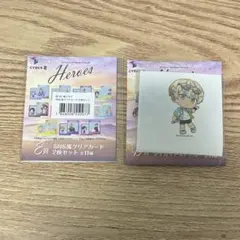 にじさんじ 海の家 缶バッジ ステッカー クリアカード2種類 緋八マナ 2点