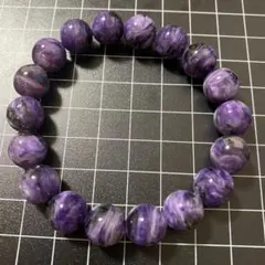 高品質ブラックチャロアイト天然石ブレスレット