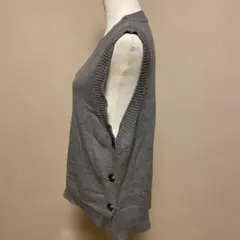 【Doux Belle】サイドボタンニットベスト XLサイズ