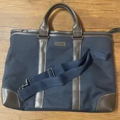 【美品】marie claire homme ビジネスバッグ ネイビー