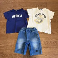 【美品】Tシャツ2枚とショートパンツセット　80サイズ　夏服のサムネイル