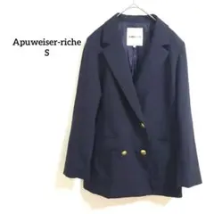 【新品未使用】Apuweiser-riche ダブルテーラージャケットコート M 2026年最新】Apuweiser-riche レディース テーラードジャケットの人気