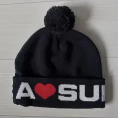 シュプリーム「A♡ supreme」ニット帽 ビーニー USED 美品