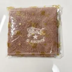 IL BISONTE イルビゾンテ　ハンドタオル　ハンカチ　くすみ　ピンク