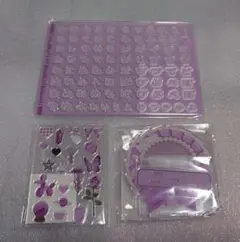 フクヤ　キャラ福くじ　おなまえカスタム　パープル　purple オーキッド