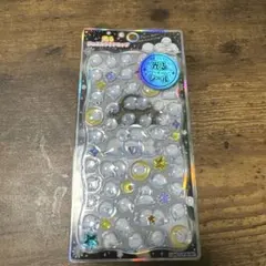 シマエナガ　シール 光るシール　光るジュエルプチドロップ