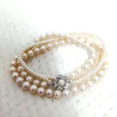 パールネックレス 多連 合金 約43cm - メルカリ
