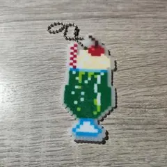 アイロンビーズ ハンドメイド メロンソーダチャーム