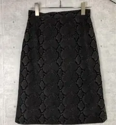 90s 00s レトロ ヴィンテージ 国産古着 パイソン柄 ストレッチスカート