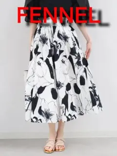 レディース FENNEL フェンネル フレアスカート フラワープリントスカート