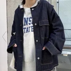 チャオパニックティピー　マルチウェイデニムワークジャケッ　「袖取り外し可能」