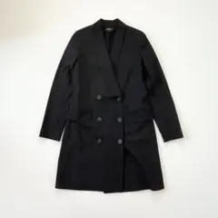 セオリー　ダブルブレストジャケット　トレイサブルウール　ブラック