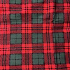 クリスマスチェック　綿生地　タータンチェック　レア