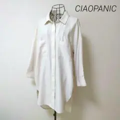 CIAOPANIC チャオパニック レーヨン 長袖 シャツ ワンピース F