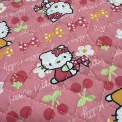 ハローキティ キルティング生地 ピンク