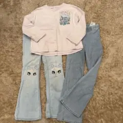 長袖カットソーとパンツセット