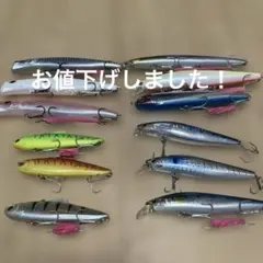 ルアー 12点セット ミノー プラグ ソルトウォーターのサムネイル