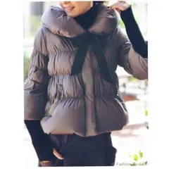 RUIRUE BOUTIQUE ルイルエブティックダウンジャケットリボン付き