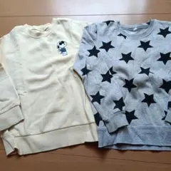 スヌーピー刺繍トレーナーセット