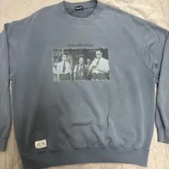 Schott グレー ブルー　スウェット トレーナー