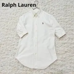 【美品】ラルフローレン 半袖シャツ白シャツ ブラウス 希少 XS パフスリーブのサムネイル