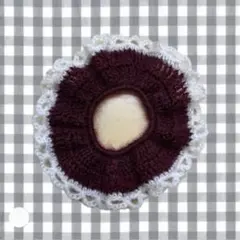 ハンドメイド シュシュ 毛糸 編み物 かぎ編み