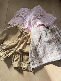 女の子 キュロット 3点セット（110）