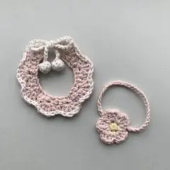 8cm ほわぬい 忍たま ナンジャ ぬい服 花 帽子 バッグ ペア（ピンク＋