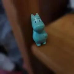 ムーミン　レトロ　ソフビ　水色　かわいい　フィギュア　アニメ　グッズ