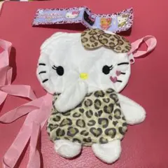 ハローキティ レオパード柄ポシェット　新品　ラスト