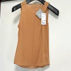 ユニクロ マメクロゴウチ シアータンクトップ Mame Kurogouchi茶M