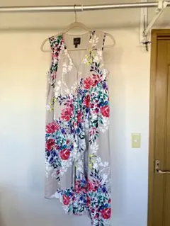 ADRIANNA PAPELL 花柄 ノースリーブワンピースのサムネイル