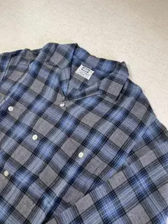 60s PILGRIM 長袖シャツ 開襟シャツ チェックシャツ ビンテージのサムネイル