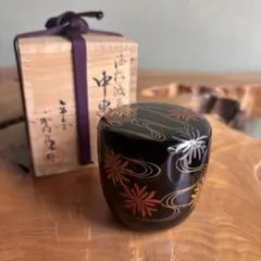 茶道具 キンマ中棗 棗 蒟醤 朱きんま 中棗 漆 築良 キンマ彫 - メルカリ