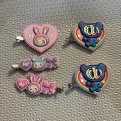 ナルミヤキャラクタース　ラバークリップ５個セット