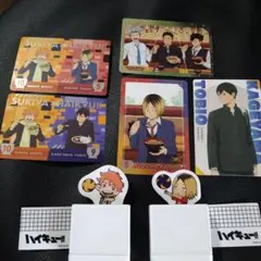 すき家×ハイキュー!! コラボスタンプ2個 コラボカード4枚　スシロー1枚